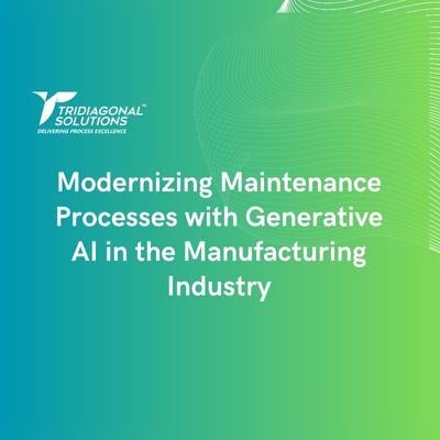 Modernizing Maintenance Processes with Generative AI in the Manufacturing Industry  